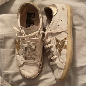 Golden Goose Gold Superstars Sz 37
